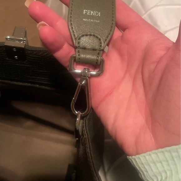 Fendi sunshine green fabric FF med shopper!! Sold out ! - Picture 5 of 12